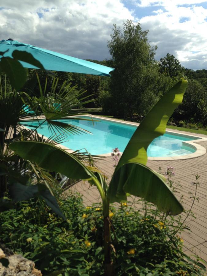 Maison De Campagne Avec Piscine Béduer Exteriör bild