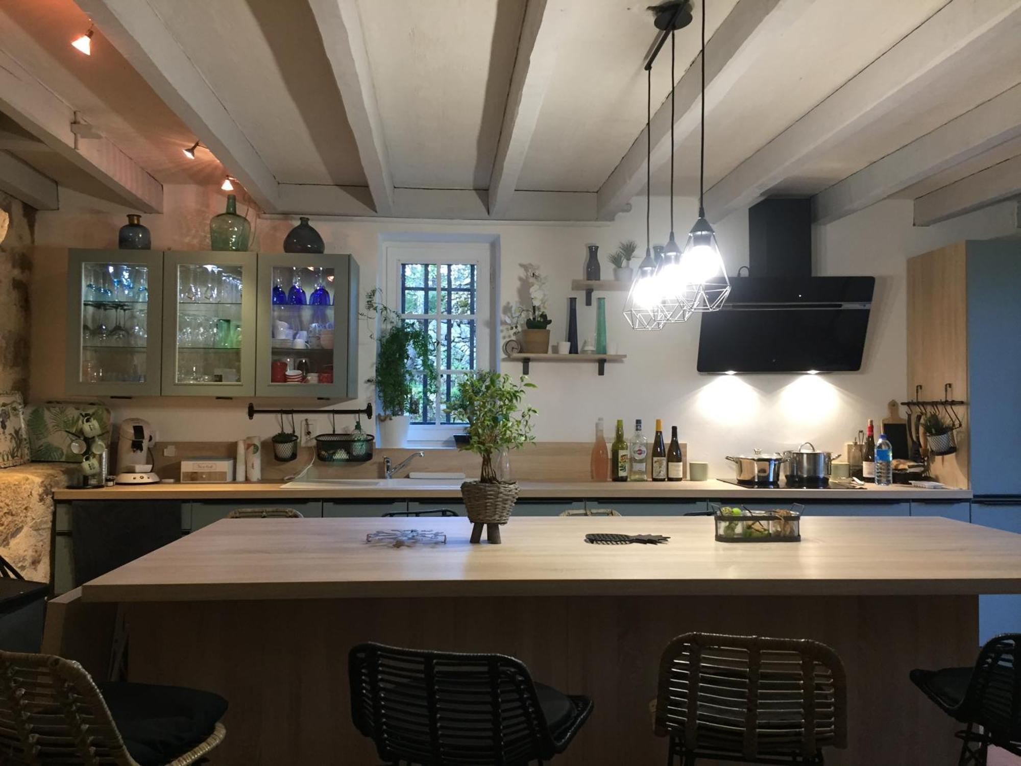 Maison De Campagne Avec Piscine Béduer Exteriör bild